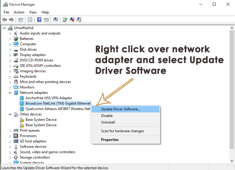 download driver for network adapter windows 10